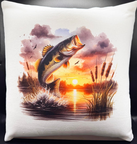 Bass Fishing Massage Pillow