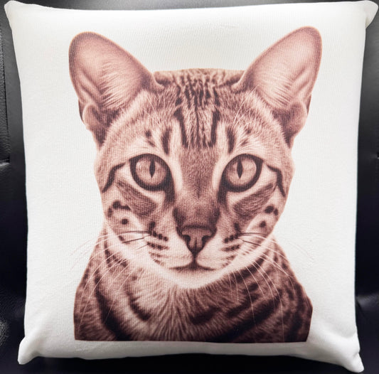 Black/White Cat Massage Pillow